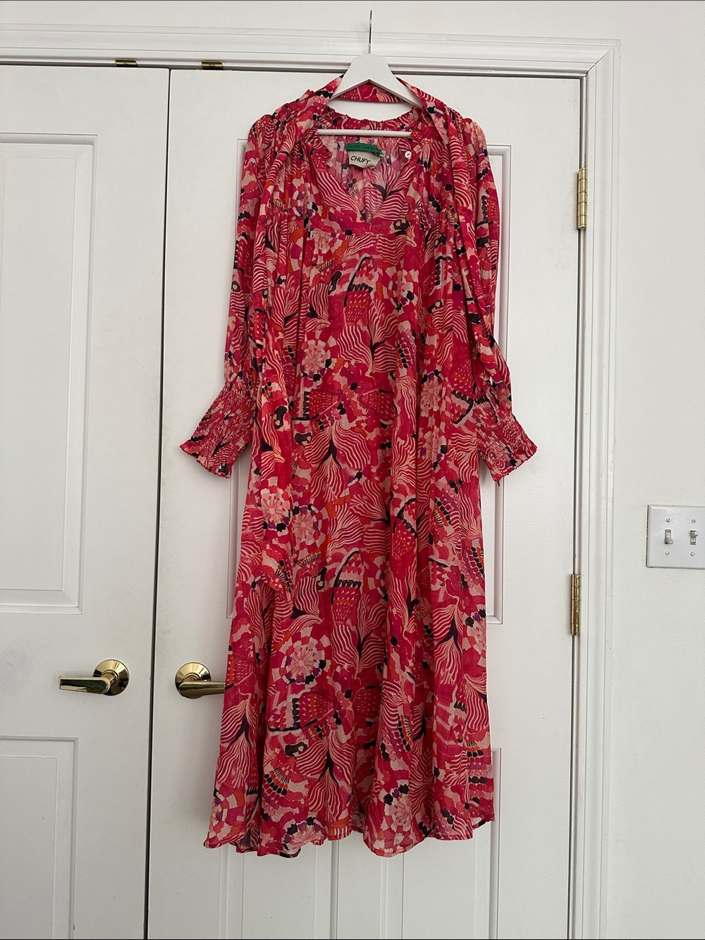 CHUFY Gone Jammin Bohemian Cupro Maxi Dress